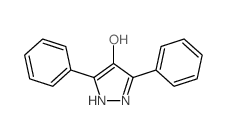 3,5-diphenyl-1H-pyrazol-4-ol结构式