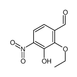 Benzaldehyde, 2-ethoxy-3-hydroxy-4-nitro- (9CI) Structure