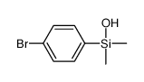 (4-bromophenyl)-hydroxy-dimethylsilane Structure