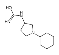 (1-Cyclohexyl-3-pyrrolidinyl)urea结构式