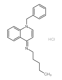 N-(1-BENZYLQUINOLIN-4(1H)-YLIDENE)PENTAN-1-AMINE HYDROCHLORIDE Structure