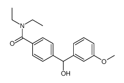 rac-4-(3’-Methoxy-α-hydroxybenzyl)-N,N-diethylbenzamide结构式