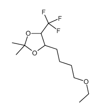 4-(4-ethoxybutyl)-2,2-dimethyl-5-(trifluoromethyl)-1,3-dioxolane结构式