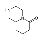 Piperazine, 1-(1-oxobutyl)- (9CI) structure