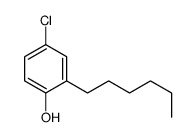 4-chloro-2-hexylphenol结构式