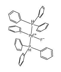 trans-[PhPdF(PPh3)2]结构式