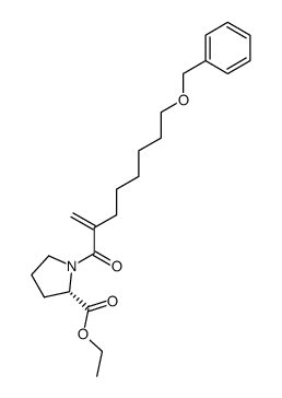 ethyl (8-(benzyloxy)-2-methyleneoctanoyl)-L-prolinate结构式