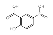2-hydroxy-5-sulfino-benzoic acid结构式