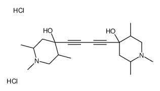 4-[4-(4-hydroxy-1,2,5-trimethylpiperidin-4-yl)buta-1,3-diynyl]-1,2,5-trimethylpiperidin-4-ol,dihydrochloride Structure