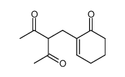 3-((6-oxocyclohex-1-en-1-yl)methyl)pentane-2,4-dione Structure