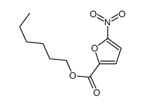 hexyl 5-nitrofuran-2-carboxylate结构式