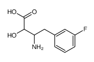 3-amino-4-(3-fluorophenyl)-2-hydroxybutanoic acid结构式