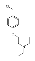 2-[4-(chloromethyl)phenoxy]-N,N-diethylethanamine结构式