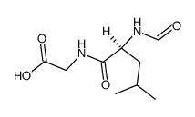 N-Formyl-L-leucyl-glycin Structure