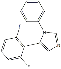 5-(2,6-difluorophenyl)-1-phenyl-1H-imidazole Structure
