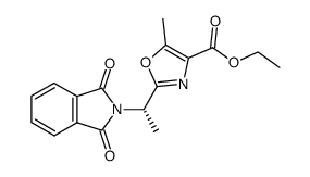ethyl 2-[1-(1,3-dioxo-1,3-dihydro-2H-isoindol-2-yl)ethyl]-5-methyl-1,3-oxazole-4-carboxylate Structure