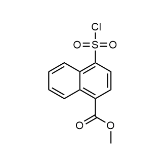 4-(氯磺酰基)-1-萘酸甲酯结构式