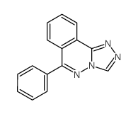 6-Phenyl-1,2,4-triazolo(3,4-a)phthalazine结构式