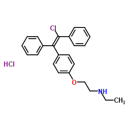 N-Desethyl-E-Clomiphene Hydrochloride Salt结构式