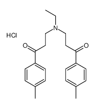 3-[ethyl-[3-(4-methylphenyl)-3-oxopropyl]amino]-1-(4-methylphenyl)propan-1-one,hydrochloride Structure