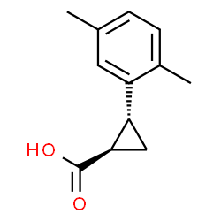 trans-2-(2,5-dimethylphenyl)cyclopropane-1-carboxylic acid Structure