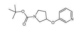 TERT-BUTYL 3-(PYRIDIN-3-YLOXY)PYRROLIDINE-1-CARBOXYLATE structure