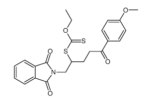 S-(1-(1,3-dioxoisoindolin-2-yl)-5-(4-methoxyphenyl)-5-oxopentan-2-yl) O-ethyl carbonodithioate结构式