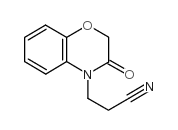 2,3-Dihydro-3-oxo-4H-1,4-benzoxazine-4-propionitrile Structure