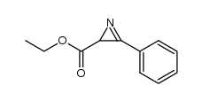 3-Phenyl-2H-azirine-2-carboxylic acid ethyl ester结构式