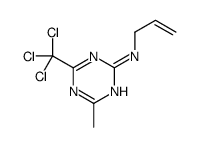 4-methyl-N-prop-2-enyl-6-(trichloromethyl)-1,3,5-triazin-2-amine结构式
