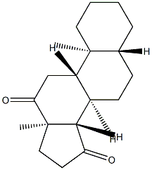 5α-Androstane-12,15-dione structure