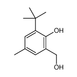2-Hydroxy-3-tert-butyl-5-methylbenzenemethanol结构式