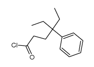 4-Ethyl-4-phenyl-hexanoylchlorid结构式