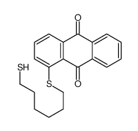1-(6-sulfanylhexylsulfanyl)anthracene-9,10-dione Structure
