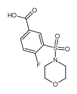 4-fluoro-3-(morpholinosulfonyl)benzoic acid结构式