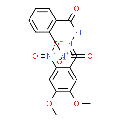 N'-(4,5-dimethoxy-2-nitrobenzylidene)-2-nitrobenzohydrazide结构式