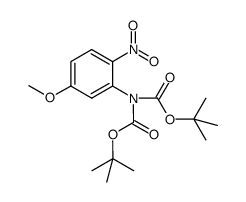 N-(5-methoxy-2-nitrophenyl)-N-t-butoxycarbonylcarbamic acid t-butyl ester Structure