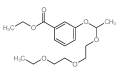 Benzoic acid,3-[1-[2-(2-ethoxyethoxy)ethoxy]ethoxy]-, ethyl ester结构式