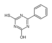 6-phenyl-4-sulfanylidene-1H-1,3,5-triazin-2-one结构式