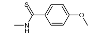 N-methyl-p-methoxythiobenzamide Structure