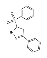 3-phenyl-5-(phenylsulfonyl)-4,5-dihydro-1H-pyrazole结构式