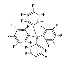 tetrakis(pentafluorophenyl)sulfur Structure