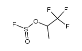 trifluoroisopropyl fluorosulfite Structure