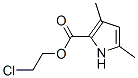 3,5-Dimethyl-1H-pyrrole-2-carboxylic acid 2-chloroethyl ester结构式