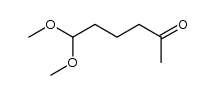 1,1-dimethoxy-5-oxo-hexane Structure