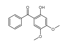 2-hydroxy-4,5-dimethoxybenzophenone结构式