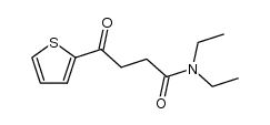 N,N-diethyl-4-(2-thienyl)-4-oxobutanamide结构式