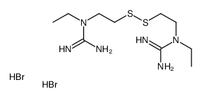 1-[2-[2-(carbamimidoyl-ethyl-amino)ethyldisulfanyl]ethyl]-1-ethyl-guan idine dihydrobromide structure