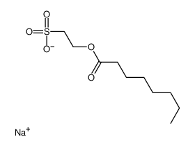 sodium,2-octanoyloxyethanesulfonate Structure