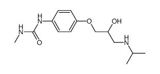 3-[4-[2-hydroxy-3-(propan-2-ylamino)propoxy]phenyl]-1-methyl-urea Structure